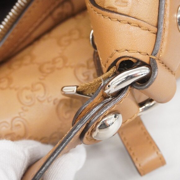 GUCCI Authentic Brown Leather Bag - Picture 11 of 13